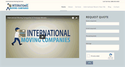 Desktop Screenshot of internationalmovingcompanies.net