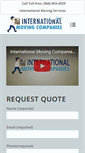Mobile Screenshot of internationalmovingcompanies.net