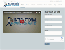 Tablet Screenshot of internationalmovingcompanies.net